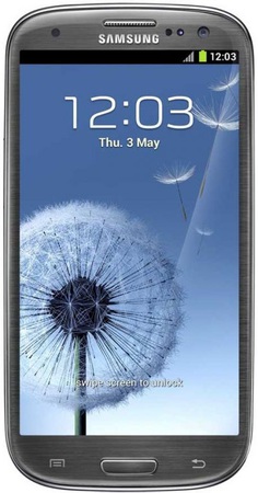 Смартфон Samsung Galaxy S3 GT-I9300 16Gb Titanium grey - Знаменск